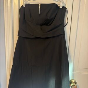 The Perfect Little Black Dress! WHBM  Black Strapless Cocktail Dress Size 10.